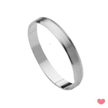 Aliança Lapidada Acetinada 3.5mm