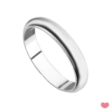 Aliança Meia Cana 4.5mm