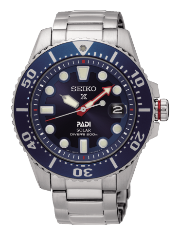 Relógio Seiko PADI Solar Diver's Watch SNE435P1