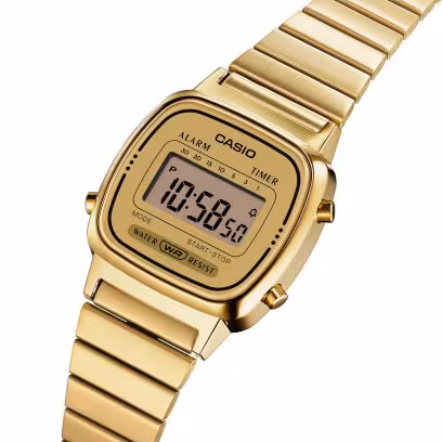 Relógio CASIO Vintage Lady LA670WEGA-9EF, resistente a água e com um design retro-popular é a escolha acertada para todos os looks