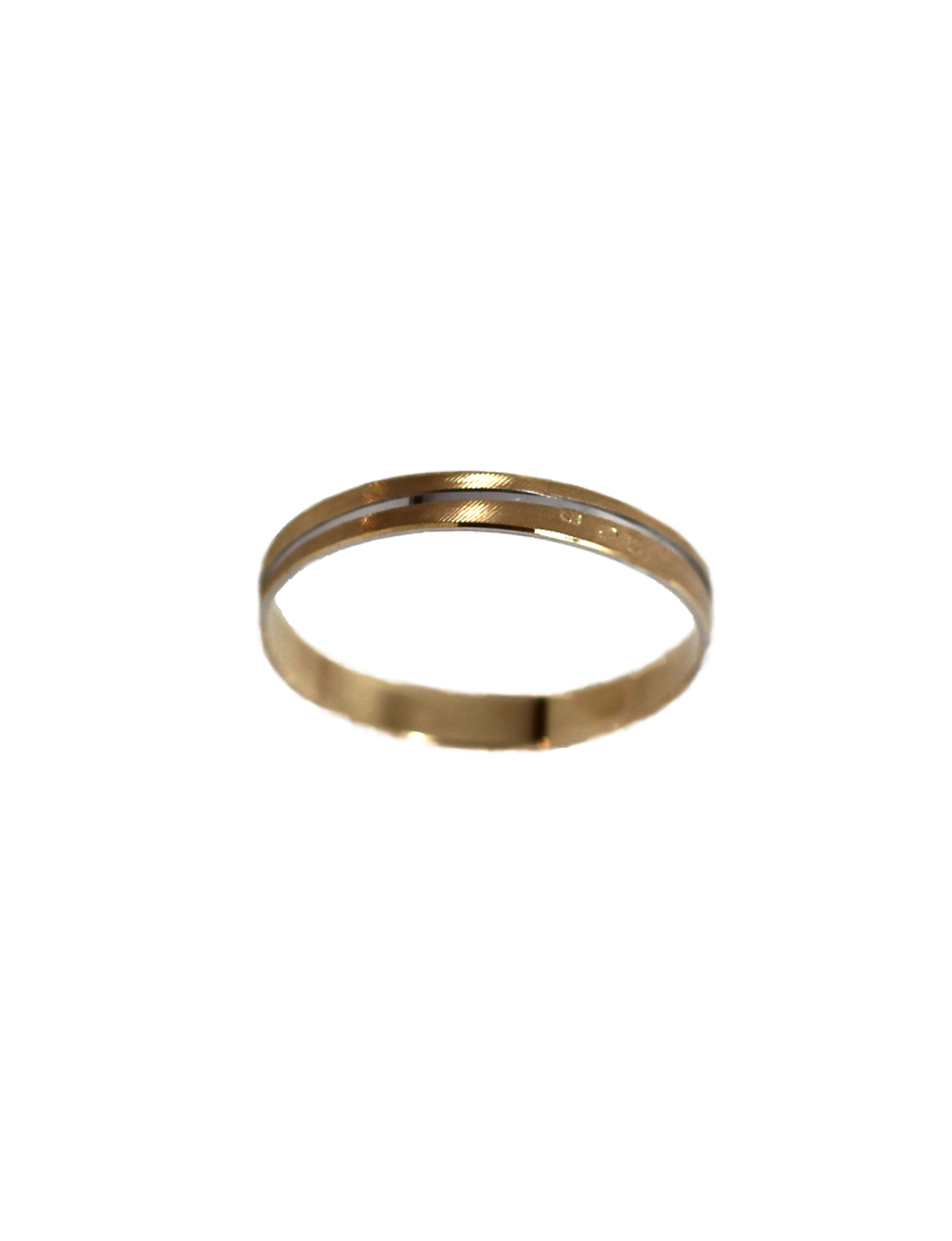 Aliança em Ouro Bicolor 9k 9KALM008