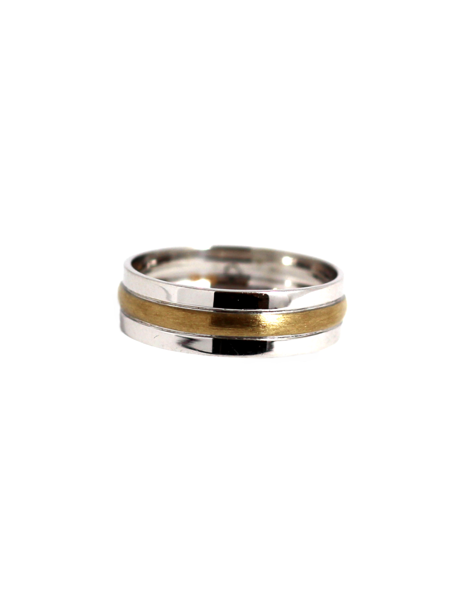 Aliança em Ouro Bicolor 9k 9KALM031
