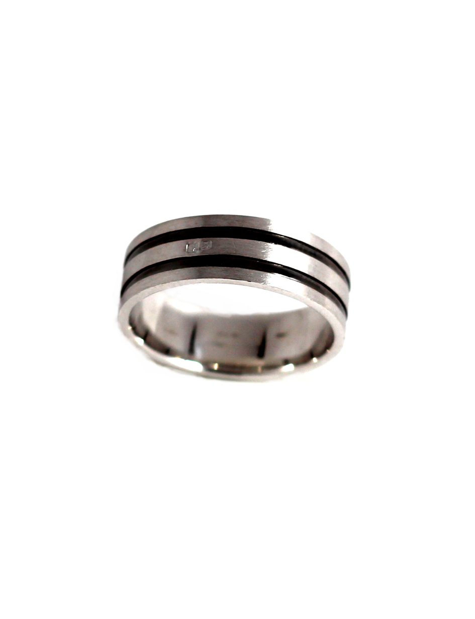 Aliança em Ouro Branco 9k 9KAL12569 59