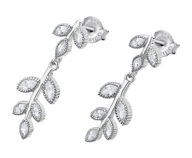 Brincos Prata Lotus Pure Essential Folhas LP1783-4/1