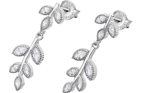 Brincos Prata Lotus Pure Essential Folhas LP1783-4/1