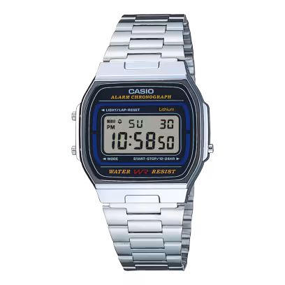 Relógio CASIO Vintage A164WA-1VES, precisão e elegância dos modelos vintage num look só