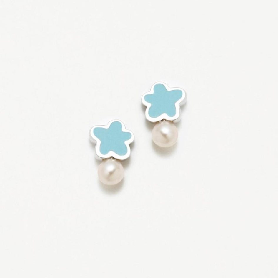 Brincos ARP New Bebe Nuvem Azul Pérola 065NBE