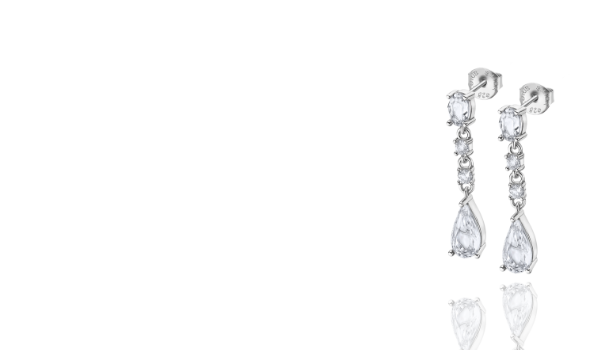 brincos lotus silver