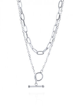 Colar Hassu Double Chain 7HSS010718B