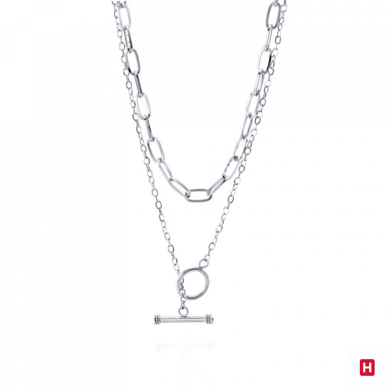 Ourivesaria Moreira - Relógios e Joias - Colar Hassu Double Chain 7HSS010718B Colar Hassu Double Chain 7HSS010718B