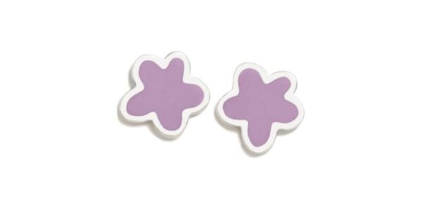 Brincos ARP Superagatha Flor Sonhos Lavanda 087SUP