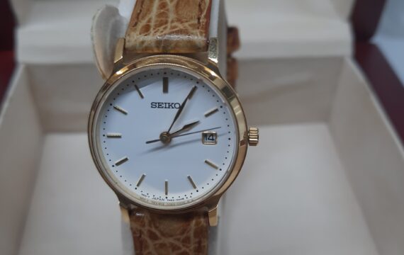Seiko relógio em ouro 18k