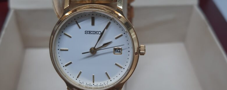 Seiko relógio em ouro 18k