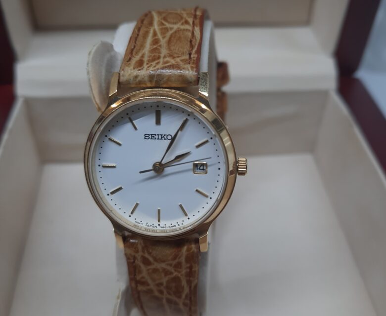 Seiko relógio em ouro 18k