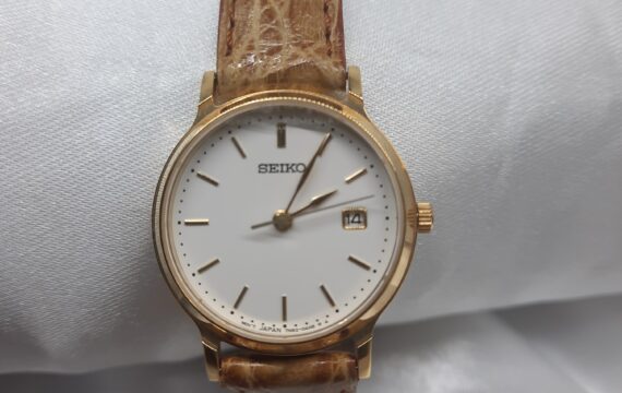 Seiko relógio em ouro 18k