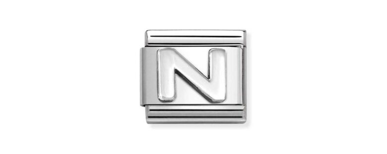 Link Nomination Letra N Prateada 330113/14