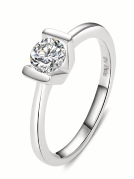 Anel Di.Plata Solitário 2011447