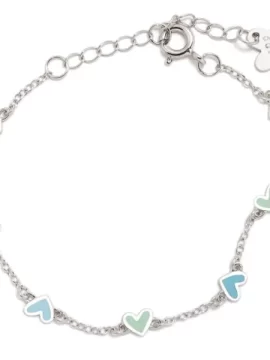 Pulseira ARP Corações Turquesa Degradé 310DEG