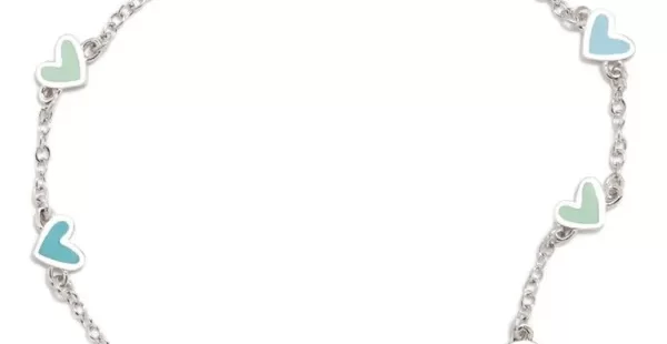 Pulseira ARP Corações Turquesa Degradé 310DEG