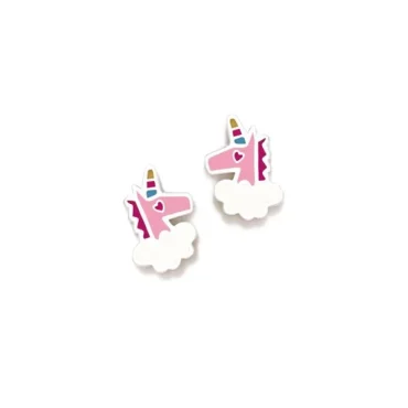 Brincos ARP Unicórnio Rosa Rosca 033ROS