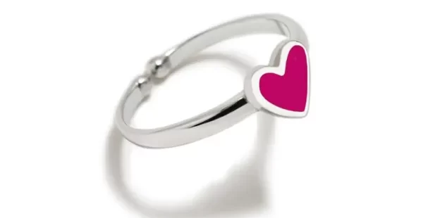 Anel ARP Superagatha Coração Fucsia 280SUP