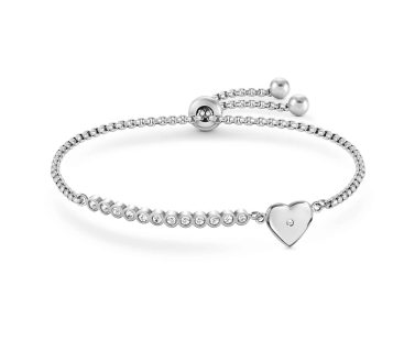 Pulseira Nomination Milleluci Coração com Zircónias 028008/022