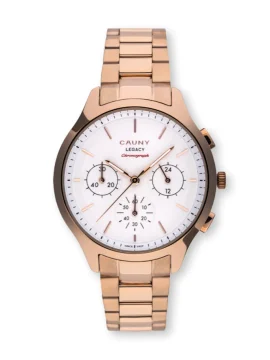Relógio Cauny Legacy Woman Rose Gold Chronograph CLG008