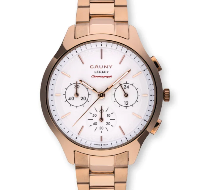 Relógio Cauny Legacy Woman Rose Gold Chronograph CLG008
