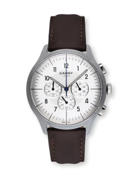 Relógio Cauny Legacy White Silver Chronograph CLG006