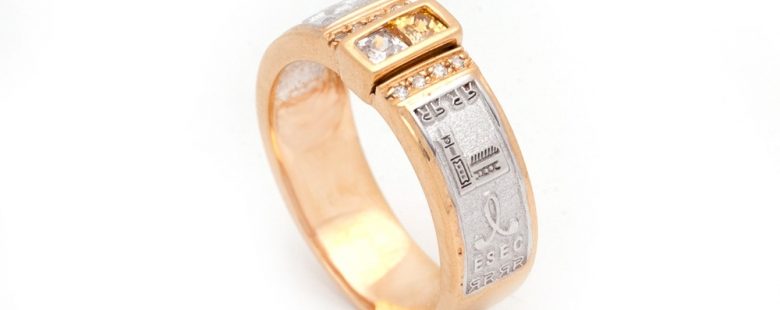 Anel de Curso com Zircónias ANF003619