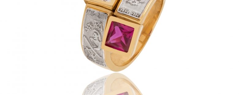 Anel de Curso com Zircónias ANF004690