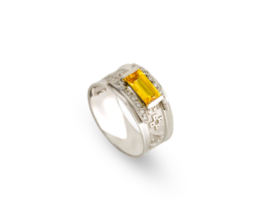 Anel de Curso com Zircónias ANF004218B