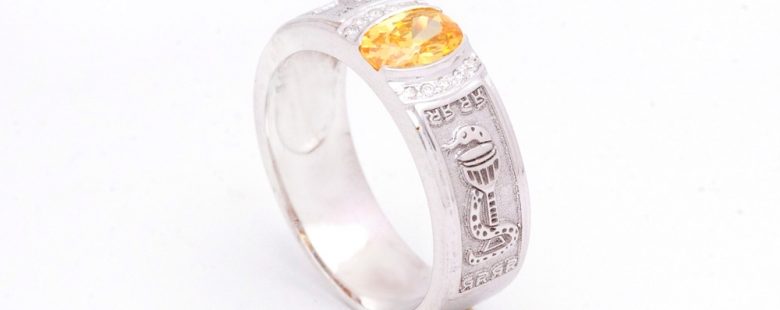 Anel de Curso com Zircónias ANF003551B