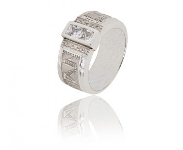 Anel de Curso com Zircónias ANF003898B