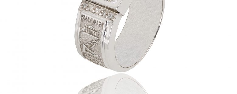 Anel de Curso com Zircónias ANF003898B