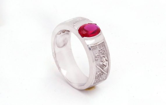 Anel de Curso com Zircónias ANF003536B