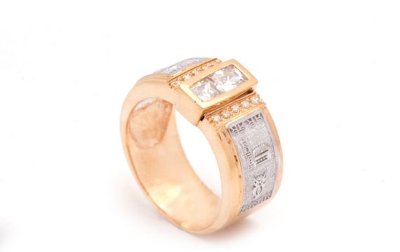 Anel de Curso com Zircónias ANF003898