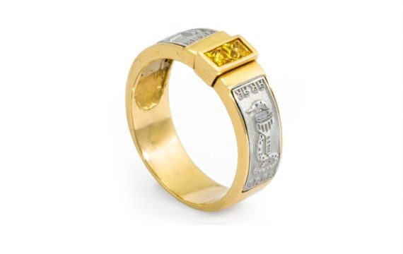 Anel de Curso com Zircónias ANF003618