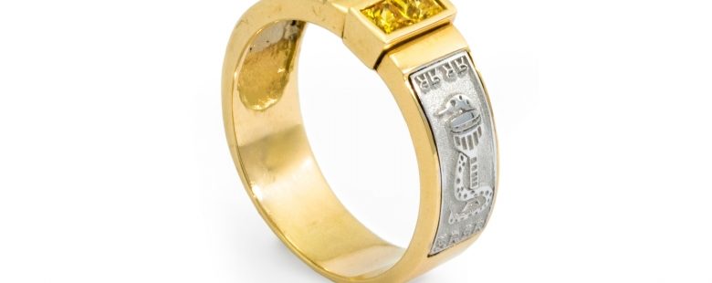 Anel de Curso com Zircónias ANF003618