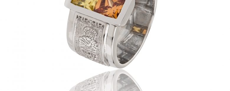 Anel de Curso com Zircónias ANF004304B