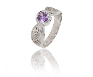 Anel de Curso com Zircónias ANF004861B