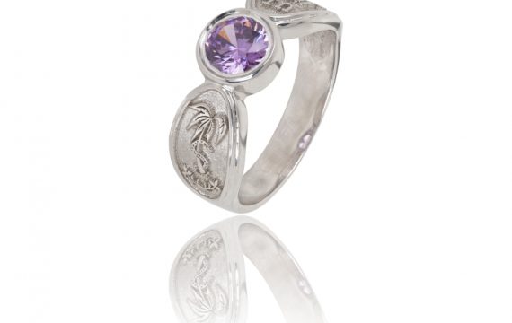 Anel de Curso com Zircónias ANF004861B