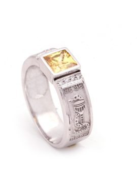 Anel de Curso com Zircónias ANF003708B