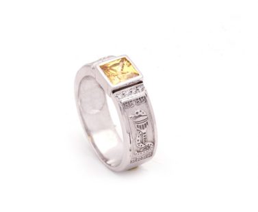 Anel de Curso com Zircónias ANF003708B