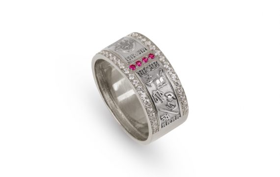 Anel de Curso com Zircónias ANF005196B