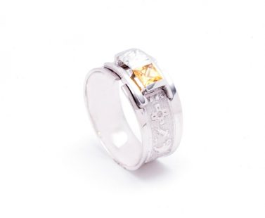 Anel de Curso com Zircónias ANF003817B