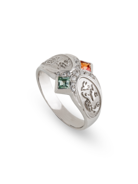 Anel de Curso com Zircónias ANF004862B