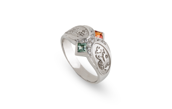 Anel de Curso com Zircónias ANF004862B