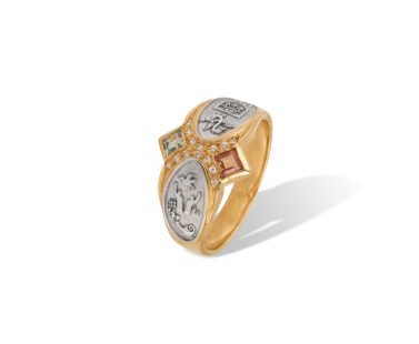 Anel de Curso com Zircónias ANF004862