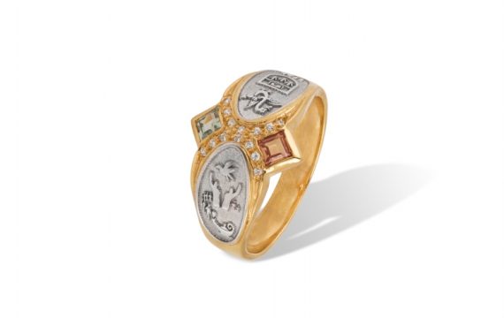 Anel de Curso com Zircónias ANF004862